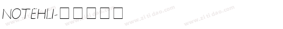 NOTEHLI字体转换