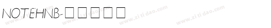 NOTEHNB字体转换