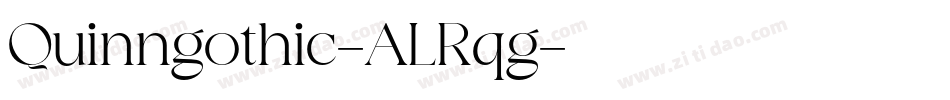 Quinngothic-ALRqg字体转换