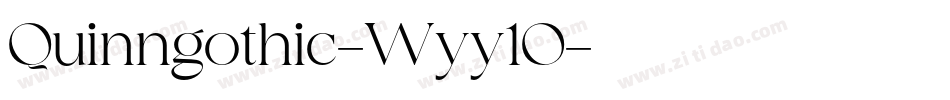 Quinngothic-Wyy1O字体转换