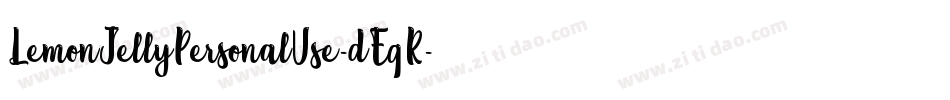 LemonJellyPersonalUse-dEqR字体转换
