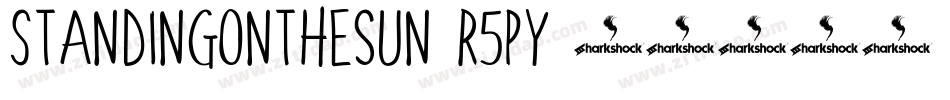 Standingonthesun-r5py字体转换