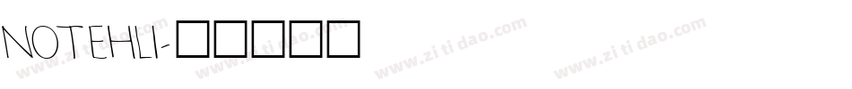 NOTEHLI字体转换