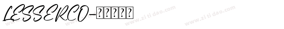 LESSERCO字体转换