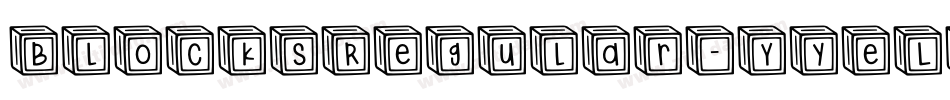 BlocksRegular-YyeL字体转换