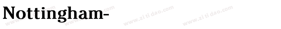 Nottingham字体转换