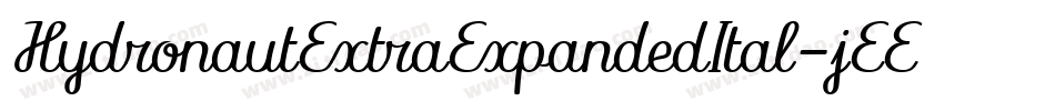 HydronautExtraExpandedItal-jEE50字体转换