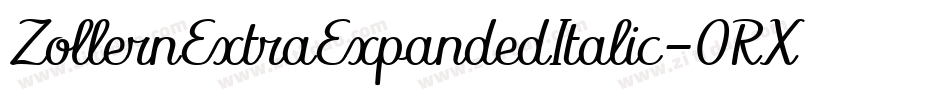 ZollernExtraExpandedItalic-0RXP字体转换 ZollernExtraExpandedItalic-0RXP字体转换