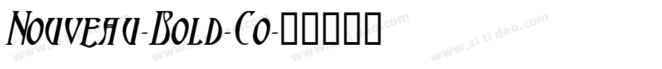 Nouveau-Bold-Co字体转换