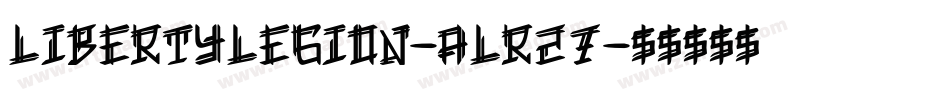 LibertyLegion-ALR27字体转换