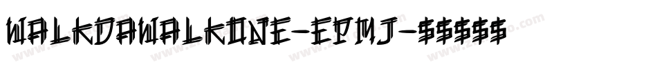 WalkDaWalkOne-EPmj字体转换