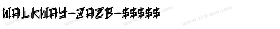Walkway-8azB字体转换