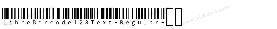 LibreBarcode128Text-Regular字体转换
