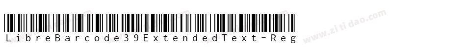 LibreBarcode39ExtendedText-Regular字体转换