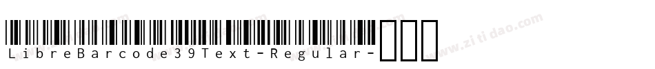 LibreBarcode39Text-Regular字体转换