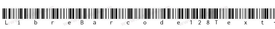 LibreBarcode128Text-Regular字体转换