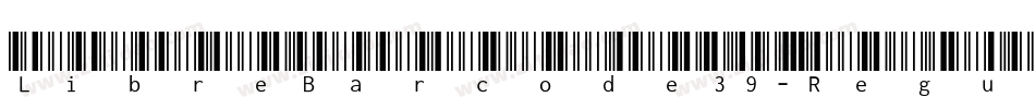 LibreBarcode39-Regular字体转换
