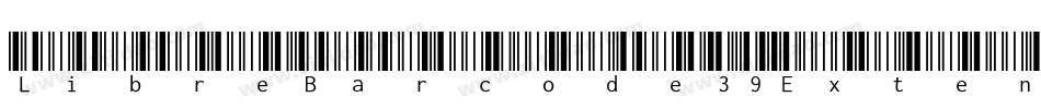 LibreBarcode39ExtendedText-Regular字体转换