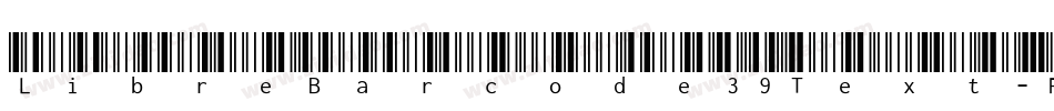 LibreBarcode39Text-Regular字体转换