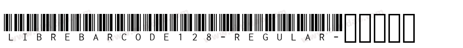 LibreBarcode128-Regular字体转换