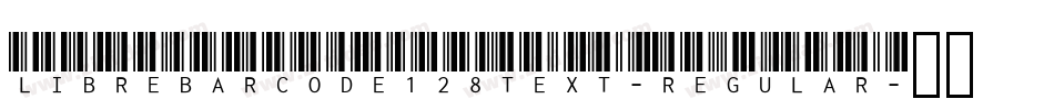 LibreBarcode128Text-Regular字体转换