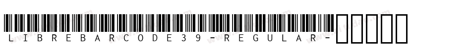 LibreBarcode39-Regular字体转换