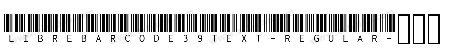 LibreBarcode39Text-Regular字体转换