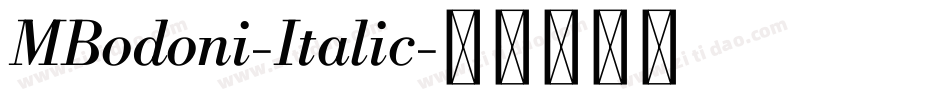 MBodoni-Italic字体转换