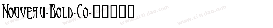 Nouveau-Bold-Co字体转换