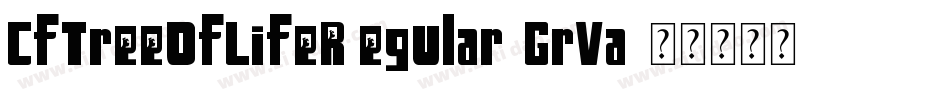 CfTreeOfLifeRegular-GrVa字体转换