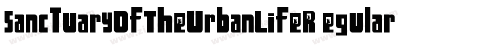 SanctuaryOfTheUrbanLifeRegularFonty-Z9rl字体转换