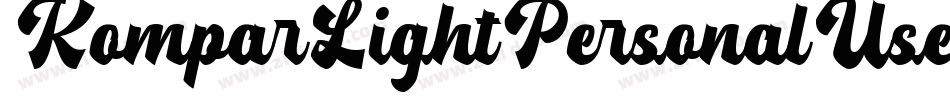 KomparLightPersonalUseOnly-11X4字体转换