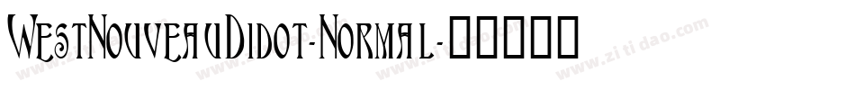 WestNouveauDidot-Normal字体转换