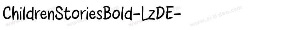 ChildrenStoriesBold-LzDE字体转换