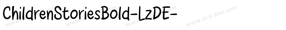 ChildrenStoriesBold-LzDE字体转换