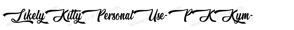 LikelyKittyPersonalUse-PKKym字体转换