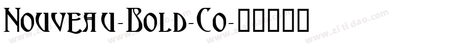 Nouveau-Bold-Co字体转换