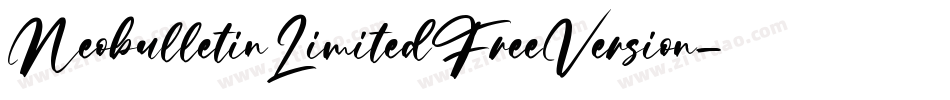 NeobulletinLimitedFreeVersion-wdKP字体转换 NeobulletinLimitedFreeVersion-wdKP字体转换