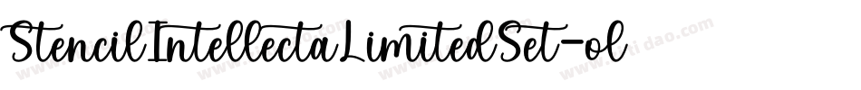 StencilIntellectaLimitedSet-oly4字体转换