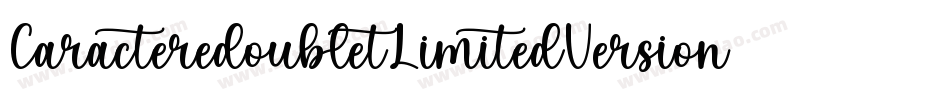 CaracteredoubletLimitedVersion-8j20字体转换
