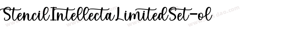 StencilIntellectaLimitedSet-oly4字体转换