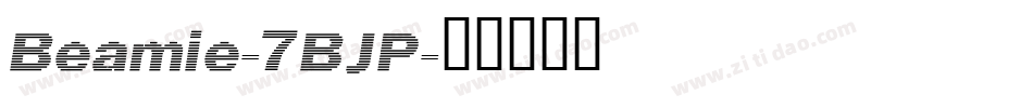 Beamie-7BJP字体转换