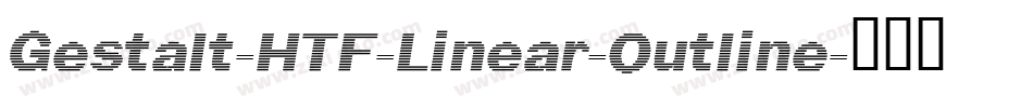 Gestalt-HTF-Linear-Outline字体转换