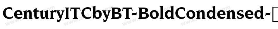 CenturyITCbyBT-BoldCondensed字体转换