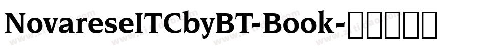 NovareseITCbyBT-Book字体转换