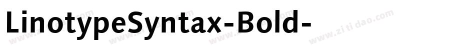 LinotypeSyntax-Bold字体转换