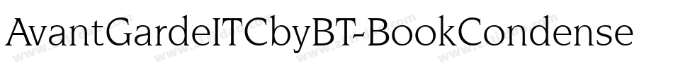 AvantGardeITCbyBT-BookCondensed字体转换