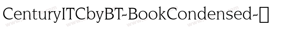CenturyITCbyBT-BookCondensed字体转换