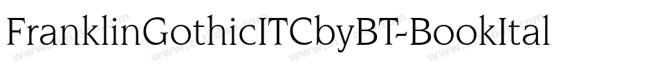 FranklinGothicITCbyBT-BookItal字体转换
