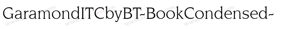 GaramondITCbyBT-BookCondensed字体转换